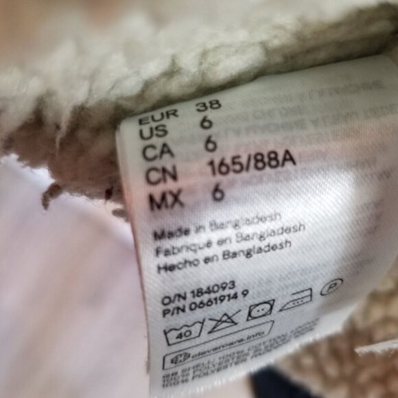 Denim Winter Coat Women's 6 Lined Denim Faux Fur Lined Mid Length Jacket - Picture 6 of 9